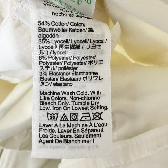 NEW J.Crew Tall Wide Leg Velvet Sailor Trouser High Waist Preppy Ivory US 30 - Picture 10 of 13